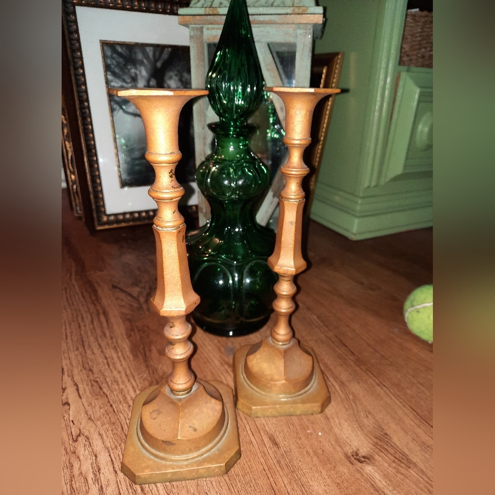 Vintage Brass Candle Stick Holder